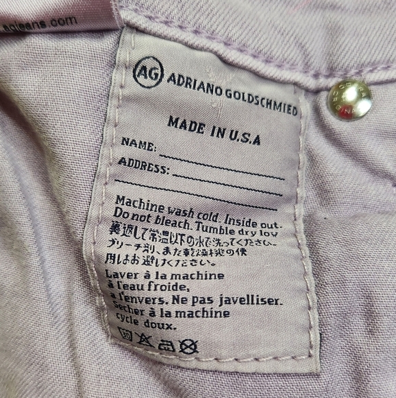 AG Adriano Goldschmied The Legging Ankle Super Skinny Stretch Denim 27R Lilac - Picture 14 of 16